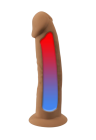 Termoaktywne dildo z silikonu premium - 15,4 cm