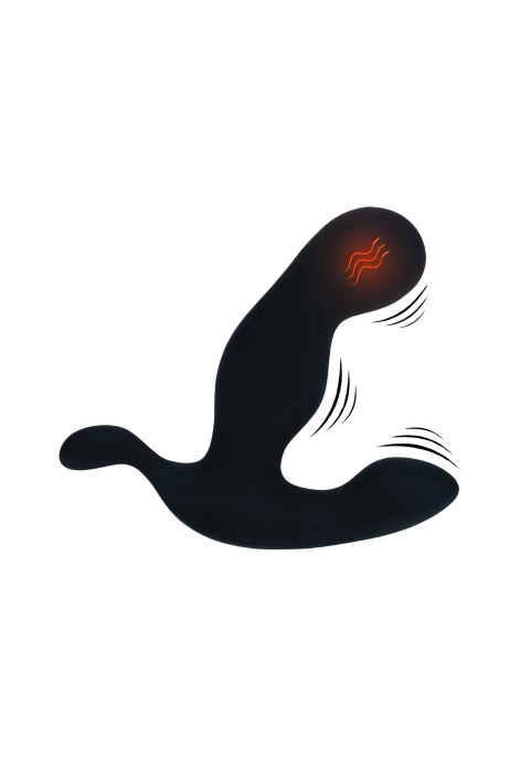 Podgrzewany wibrujący stymulator prostaty z ergonomiczną główką