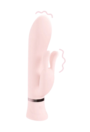 Wibrator typu króliczek z podwójnym silnikiem oraz funkcją rotacji