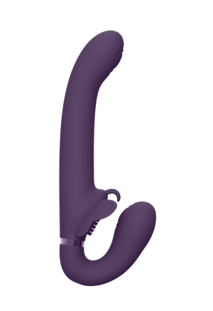 Strap-on bez uprzęży z potrójną stymulacją i niezależnym sterowaniem silników