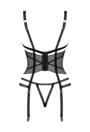 Kuszący gorset z otwartymi miseczkami
