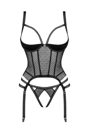 Kuszący gorset z otwartymi miseczkami