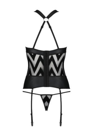 Czarny, klasyczny gorset w nowoczesnym wydaniu