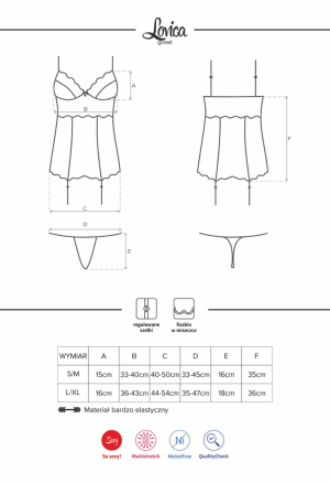 Walentynkowy, kuszący gorset i stringi