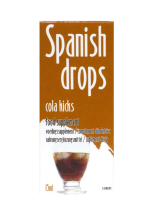 Energetyzujące krople pobudzające o smaku coli - 15 ml