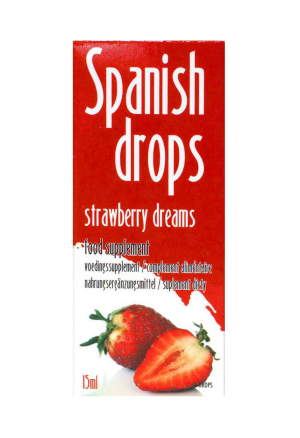 Energetyzujące krople pobudzające o smaku truskawki - 15 ml