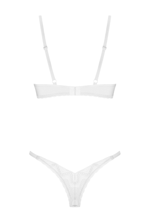 Zestaw zmysłowej bielizny w kolorze białym