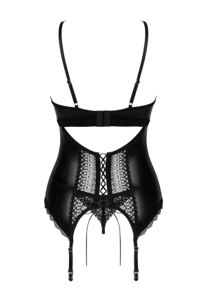 3-częściowy zestaw bielizny z połyskliwego materiału