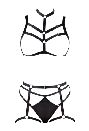 Zadziorny zestaw w stylu bondage