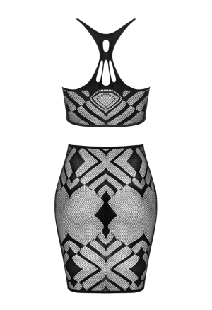 Seksowny zestaw top + spódniczka