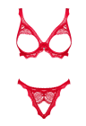 Wyjątkowo pikantny komplet w intensywnym, czerwonym kolorze