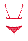 Wyjątkowo pikantny komplet w intensywnym, czerwonym kolorze
