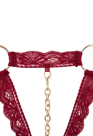 Niezwykle uwodzicielska kreacja z koronkowych pasków