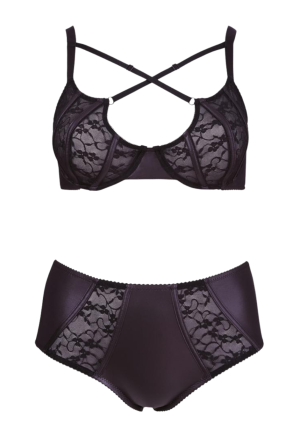 Wyrafinowany zestaw bielizny wysmuklający sylwetkę - Plus Size