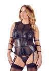 Ekstrawaganckie body z elementami bondage - Plus Size