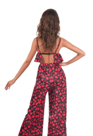 Czarujący, satynowy komplet...