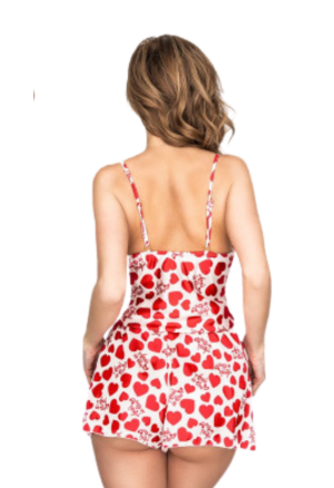 Satynowy komplet z topem na...