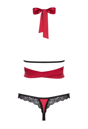 Seksowny komplet bielizny w kolorze wina