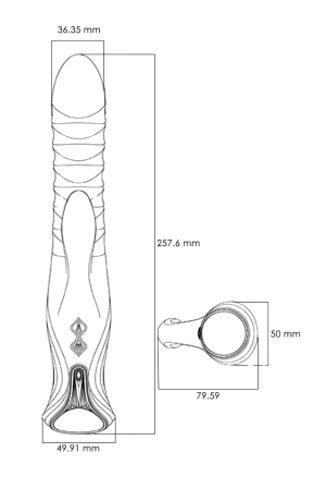 Zaawansowany gadżet z ruchem posuwistym i funkcją podgrzewania