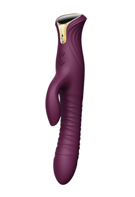 Wibrator z ruchem posuwistym i funkcją podgrzewania - sterowany aplikacją mobilną