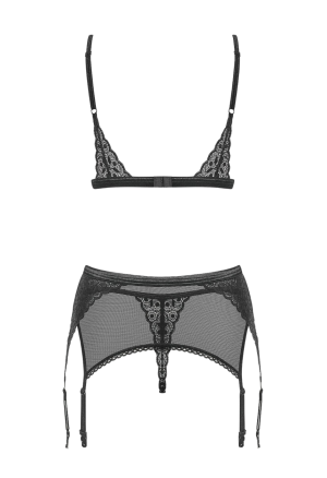 Elegancki i seksowny komplet z pasem do pończoch