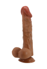 Realistyczne dildo z mocną przyssawką - 24 cm