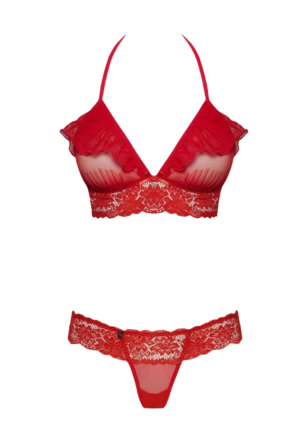 Rewelacyjny czerwony komplet bielizny