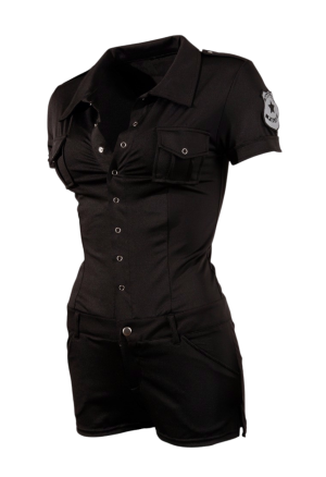 Kostium gorącej policjantki z naszywką służb specjalnych