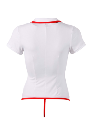 Przebranie ponętnej pielęgniarki z zapięciem do pończoch