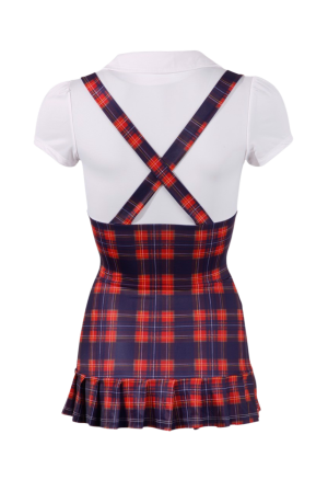 Kuse przebranie niegrzecznej uczennicy z zapięciem do pończoch