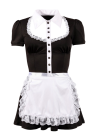 Kostium uroczej pokojówki z białym fartuszkiem
