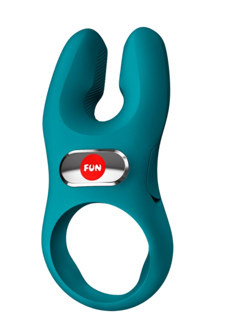 Zielony pierścień erekcyjny z wibracjami dla par z dwoma silnikami XL