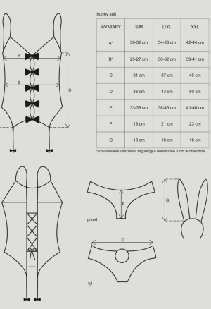 Zmysłowy kostium króliczka, różowy