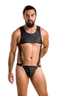 Skąpe, męskie body w kolorze czarnym