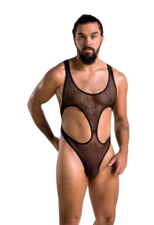 Niesamowicie seksowne, męskie body z kuszącej siateczki