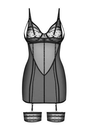 Dopasowana, czarna koszulka...