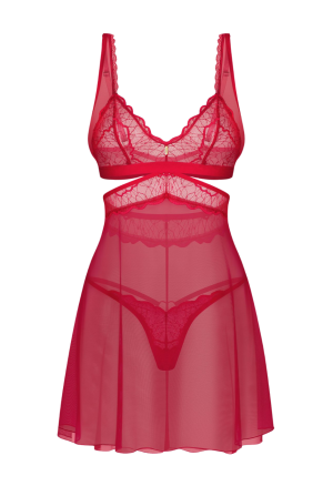 Dwuczęściowy komplet czerwonej bielizny