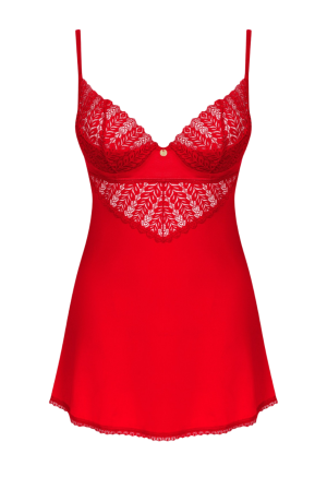 Seksowna, czerwona koszulka z usztywnianą miseczką