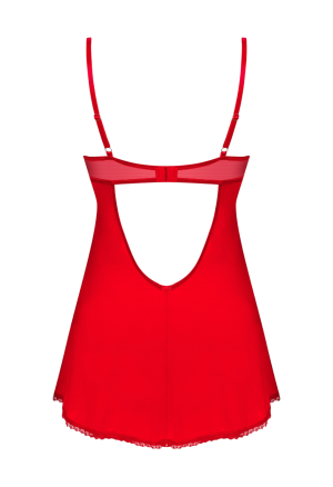 Seksowna, czerwona koszulka z usztywnianą miseczką
