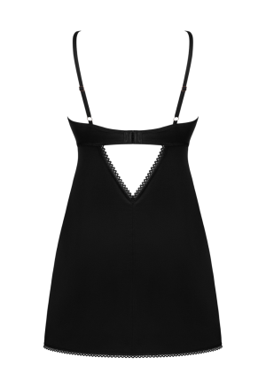 Koszulka w kolorze czarnym z bordową koronką przy biuście