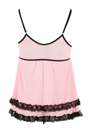 Urocza, rozkloszowana koszulka w kolorze pudrowego różu