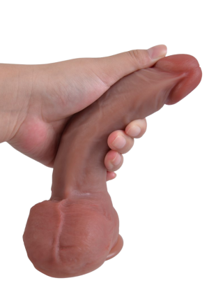 Realistyczne dildo z mocną przyssawką - 21 cm