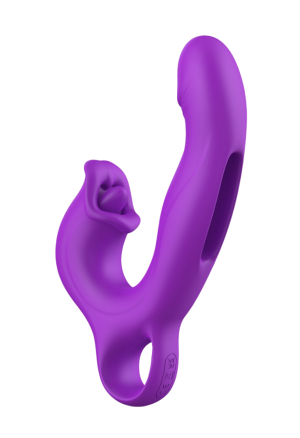 Wibrator do punktu G z ruchem flapping i ustami do stymulacji łechtaczki
