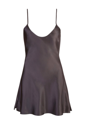 Krótka, klasyczna haleczka z błyszczącej satynowej tkaniny