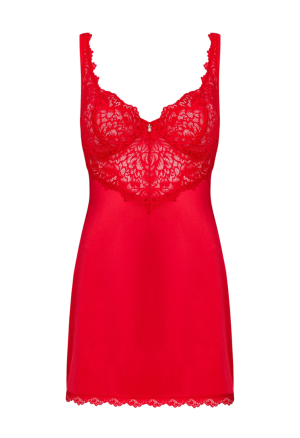 Kusząca koszulka w ognistym, czerwonym kolorze