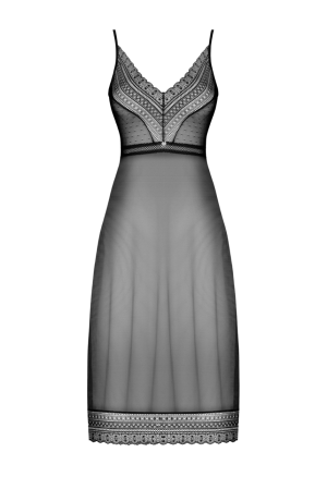 Długa, szykowna koszulka z przezroczystego materiału