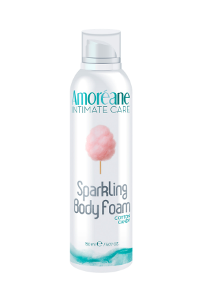 Nawilżająca pianka o zapachu waty cukrowej, 150 ml