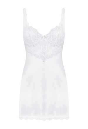 Klasyczna biała koszulka z koronkowym wykończeniem