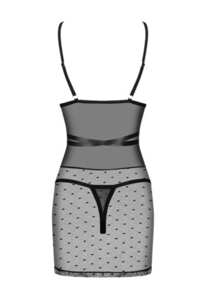 Czarna koszulka z przezroczystej siateczki