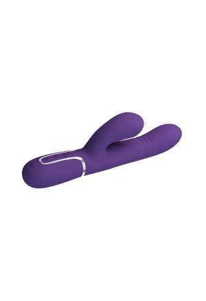 Wibrator w kolorze fioletowym  z funkcją pulsacji i imitującej ruch palca